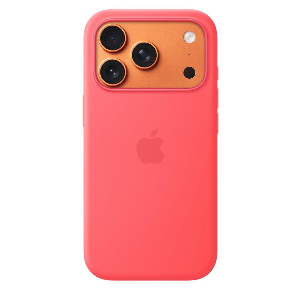Apple iPhone 17 Pro Silicone Case with MagSafe – Bright Guava (IPHONE 17 PRO SILICONE CASE - WITH MAGSAFE BRIGHT GUAVA)