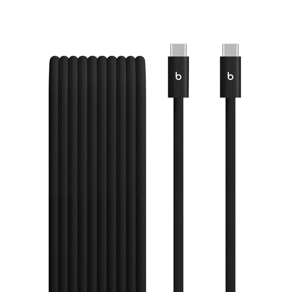 Cable USB - USB-C (M) a USB-C (M) - USB 2.0 - 3 m - trenzado, Carga rápida de hasta 240W, diseño reforzado - negro perno