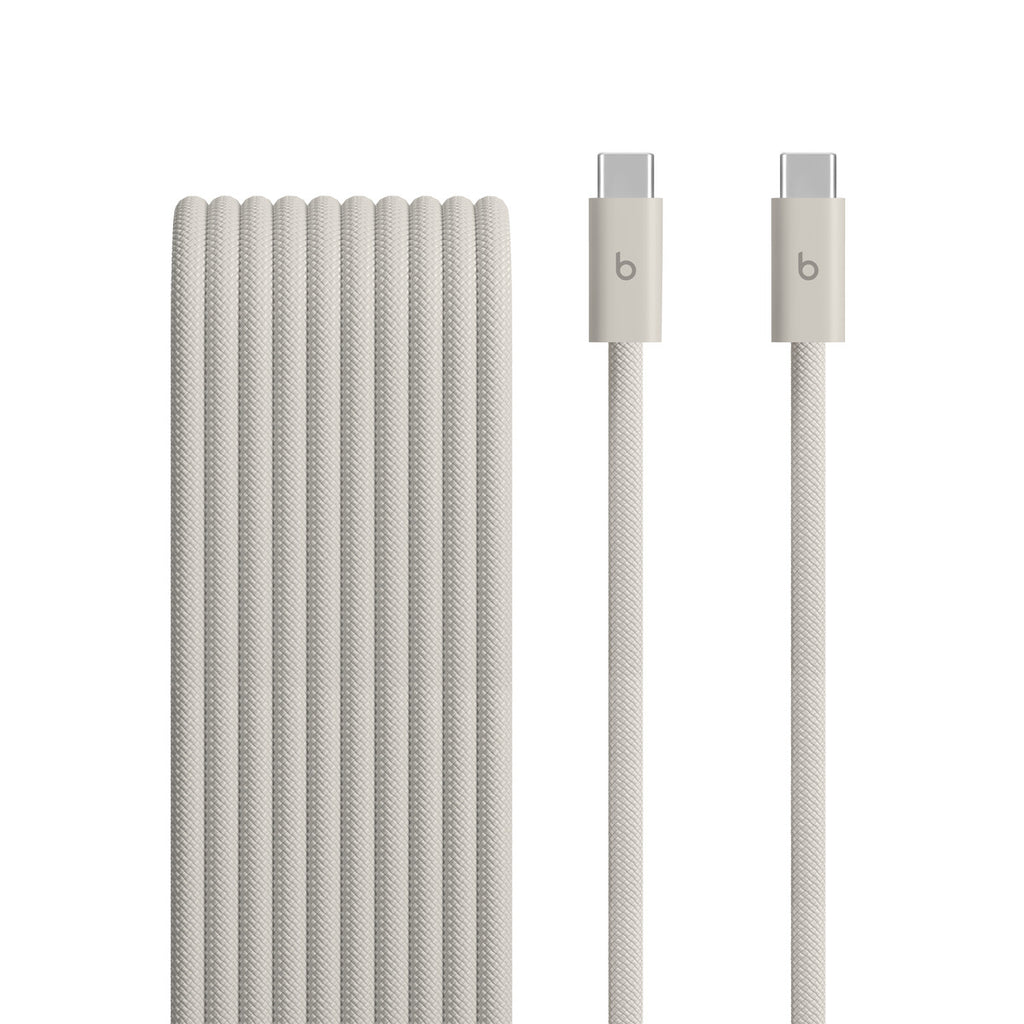 Cable USB - USB-C (M) a USB-C (M) - USB 2.0 - 3 m - trenzado, Carga rápida de hasta 240W, diseño reforzado - piedra de sobrepresión