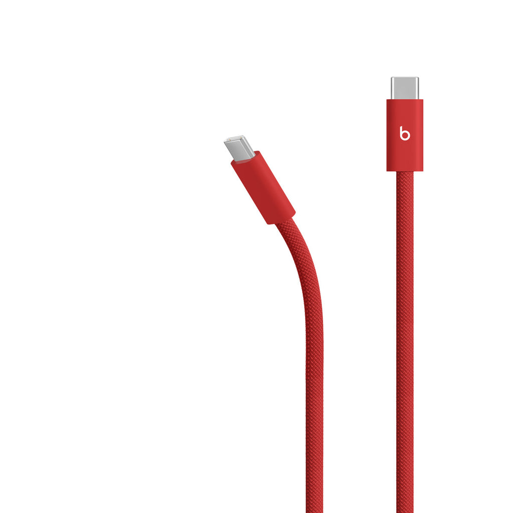 Cable USB - USB-C (M) a USB-C (M) - USB 2.0 - 3 m - trenzado, Carga rápida de hasta 240W, diseño reforzado - rojo rápido