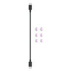 Auriculares inalámbricos con micro - en oreja - Bluetooth - cancelación de sonido activo - morado púrpura