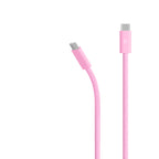 Cable USB - USB-C (M) a USB-C (M) - USB 2.0 - 3 m - trenzado, Carga rápida de hasta 240W, diseño reforzado - rosa eléctrico