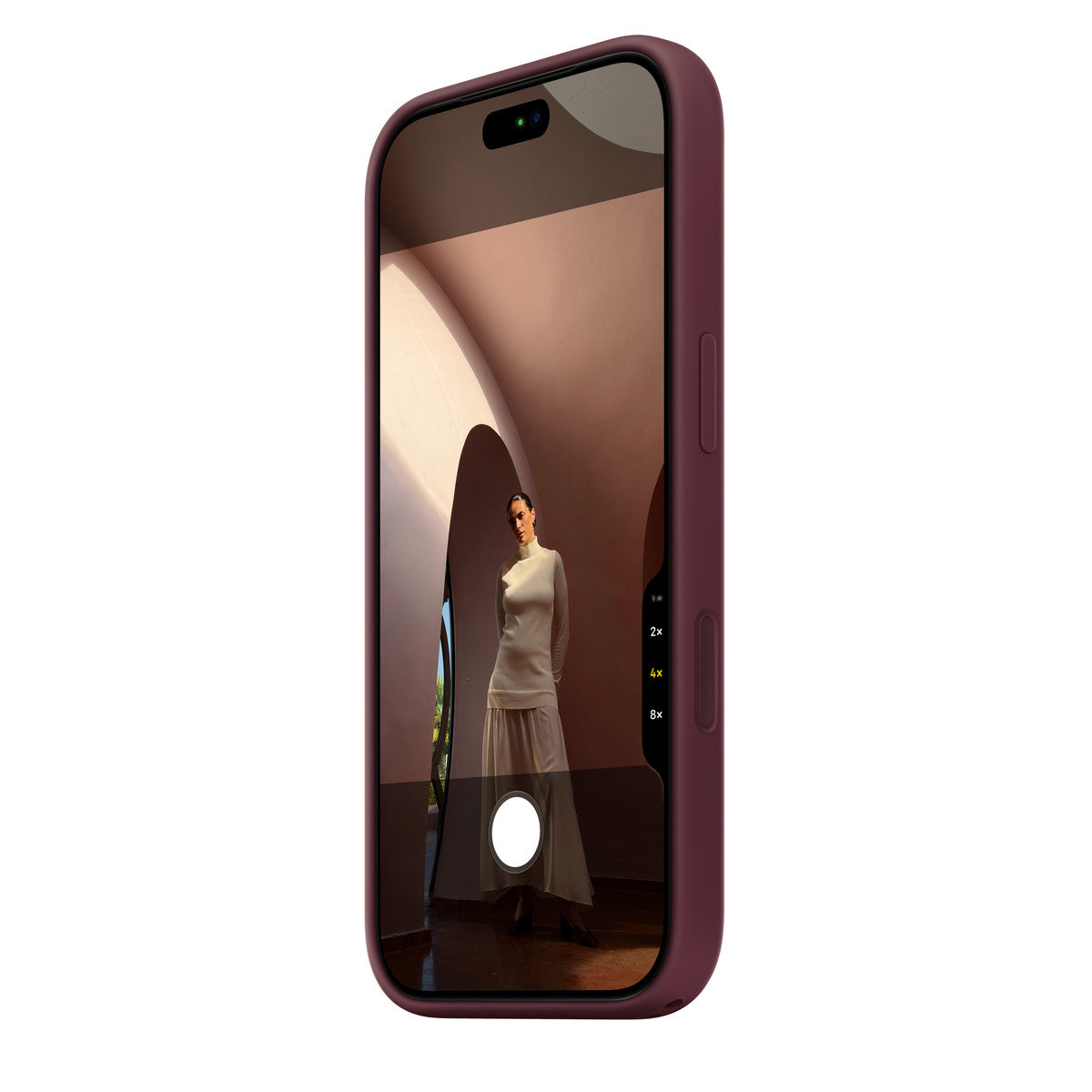 Apple iPhone 18 Pro Silicone Case with MagSafe - Burgundy (Apple - Protective cover for mobile phone - MagSafe compatibility - silicone - burgundy - for iPhone 18 Pro)