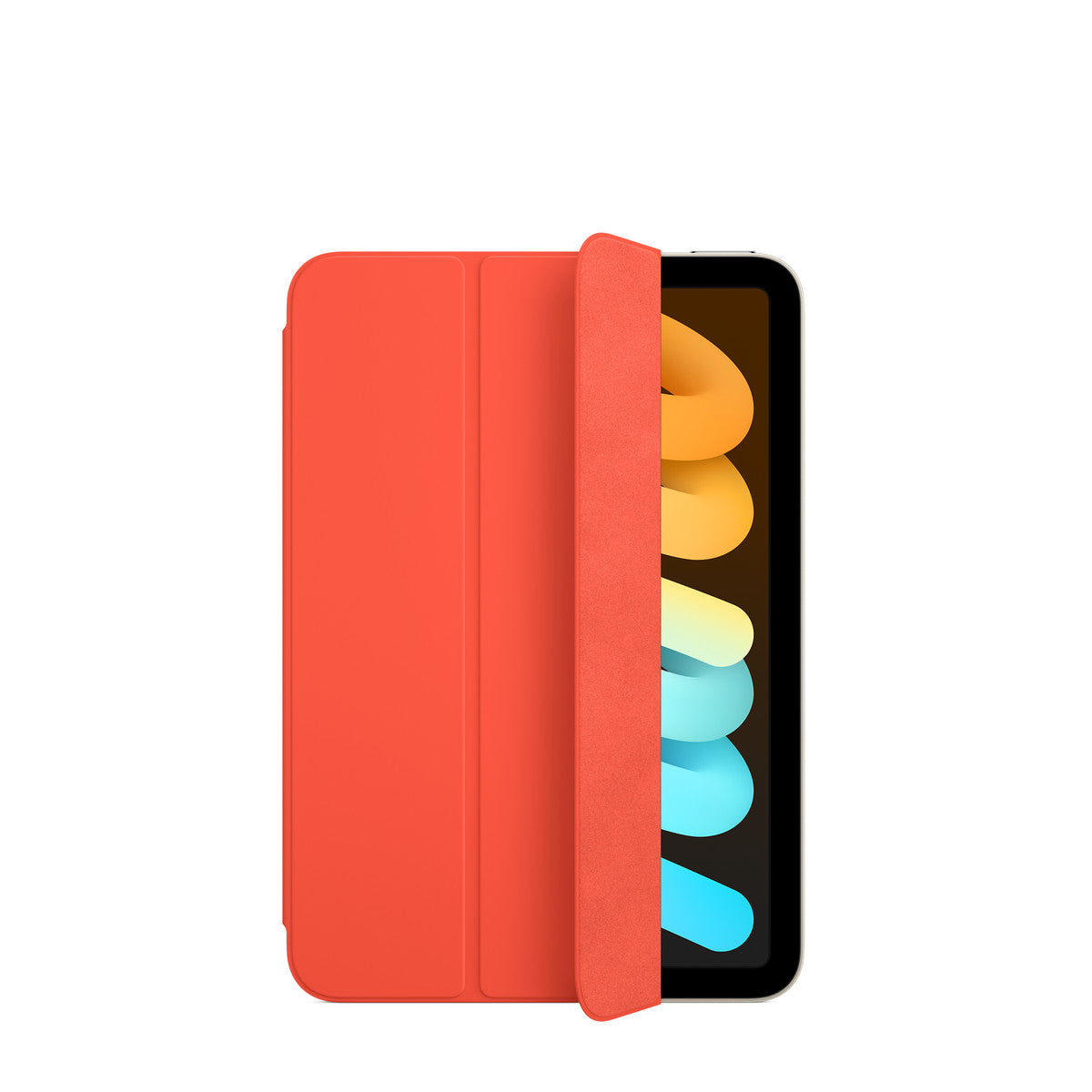 Funda con tapa para tableta - naranja eléctrico - para iPad mini (6ª generación)