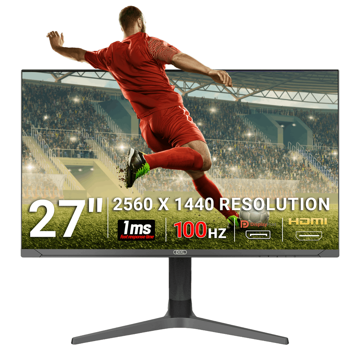 Monitor gaming panorámico piXL CM27G7 27 pulgadas 100Hz QHD IPS