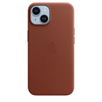 Tapa protectora para teléfono móvil - compatibilidad con MagSafe - cuero - sombra - para iPhone 14