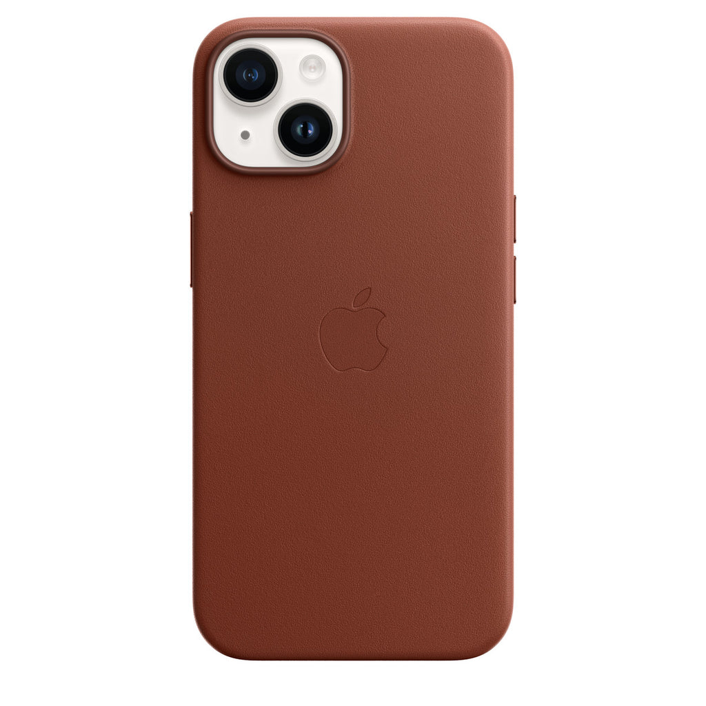 Tapa protectora para teléfono móvil - compatibilidad con MagSafe - cuero - sombra - para iPhone 14