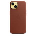 Tapa protectora para teléfono móvil - compatibilidad con MagSafe - cuero - sombra - para iPhone 14