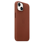 Tapa protectora para teléfono móvil - compatibilidad con MagSafe - cuero - sombra - para iPhone 14