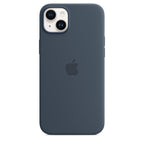 Tapa protectora para teléfono móvil - compatibilidad con MagSafe - silicona - azul tormenta - para iPhone 14 Plus