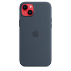 Tapa protectora para teléfono móvil - compatibilidad con MagSafe - silicona - azul tormenta - para iPhone 14 Plus