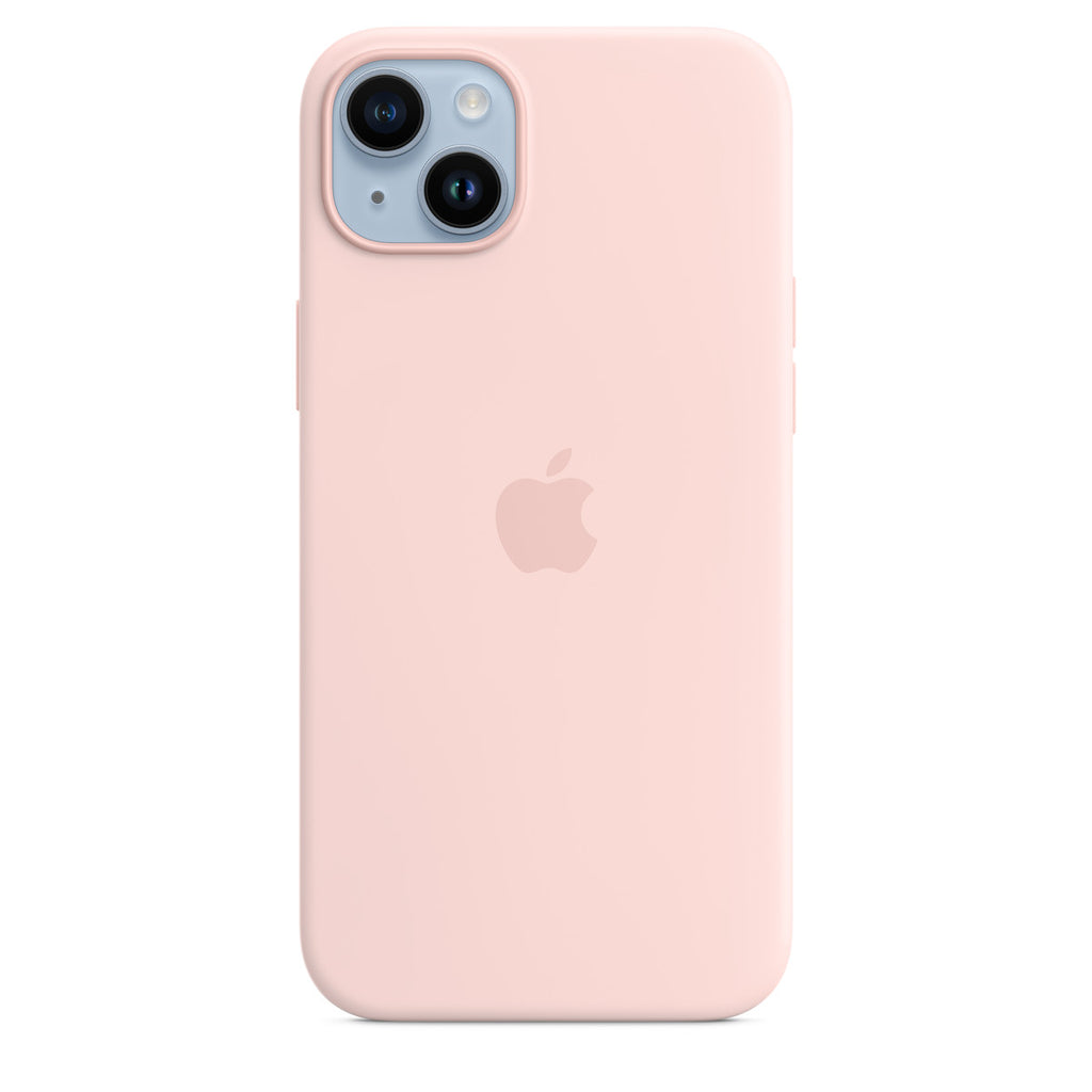 Apple iPhone 14 Plus Silicone Case with MagSafe - Chalk Pink (Apple - bagsidecover til mobiltelefon)