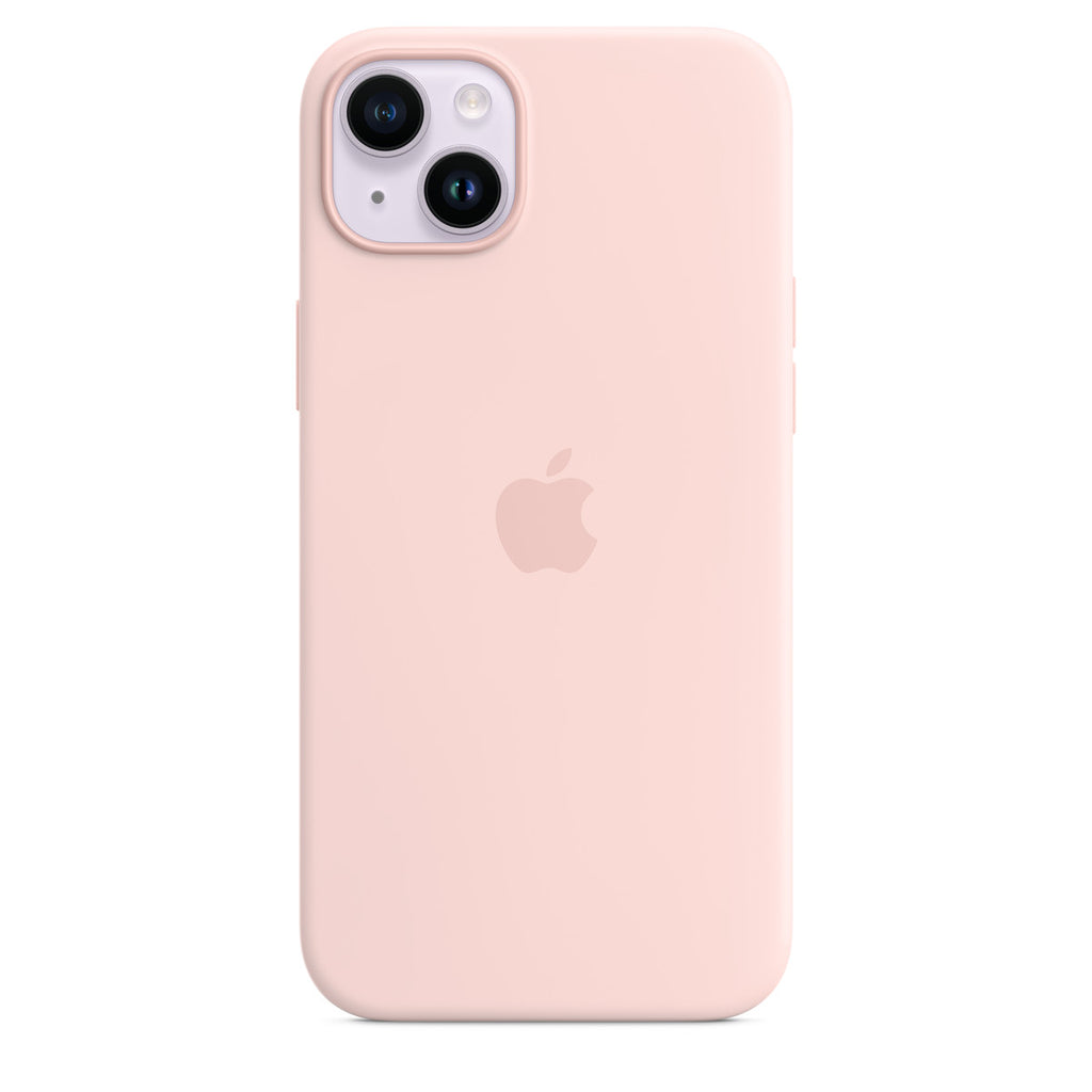 Apple iPhone 14 Plus Silicone Case with MagSafe - Chalk Pink (Apple - bagsidecover til mobiltelefon)