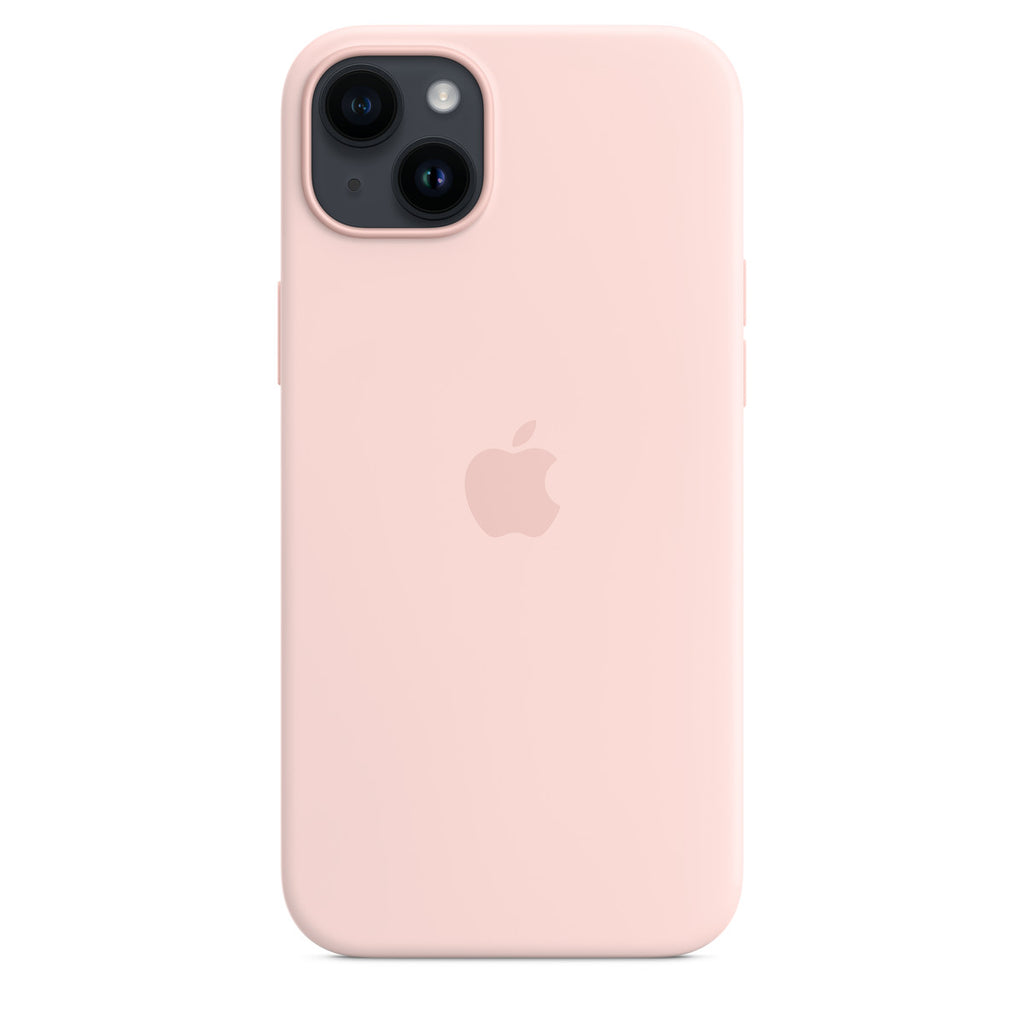 Apple iPhone 14 Plus Silicone Case with MagSafe - Chalk Pink (Apple - bagsidecover til mobiltelefon)