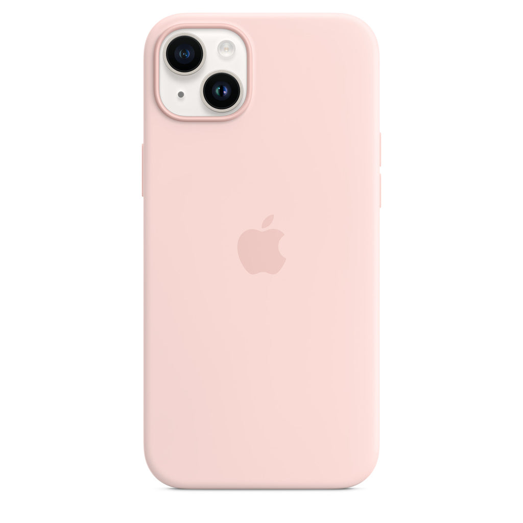 Apple iPhone 14 Plus Silicone Case with MagSafe - Chalk Pink (Apple - bagsidecover til mobiltelefon)