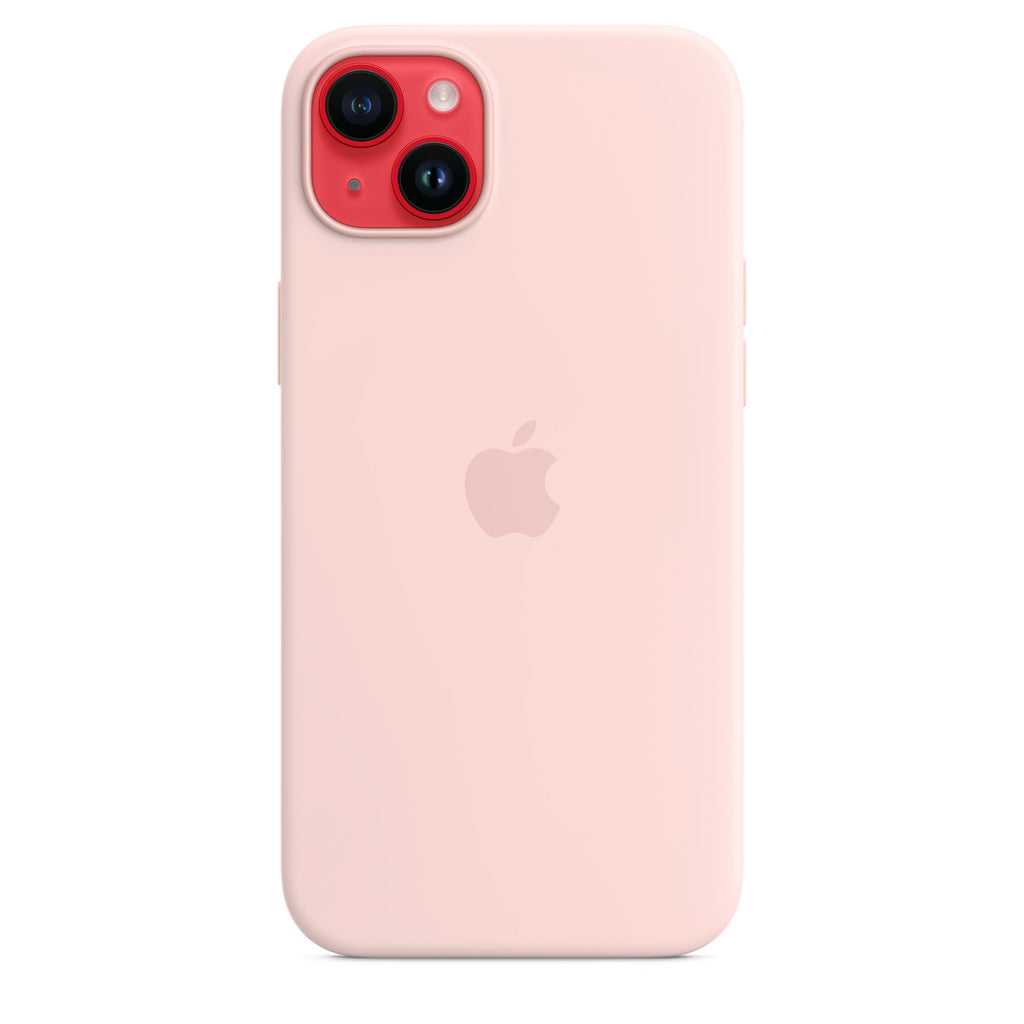 Apple iPhone 14 Plus Silicone Case with MagSafe - Chalk Pink (Apple - bagsidecover til mobiltelefon)