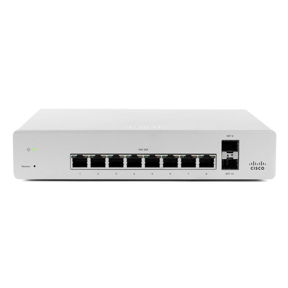 Cisco Meraki MS220-8 conmutador de red MS220-8P-RFB – Reacondicionado