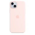 Tapa protectora para teléfono móvil - compatibilidad con MagSafe - silicona - rosa claro - para iPhone 15 Plus