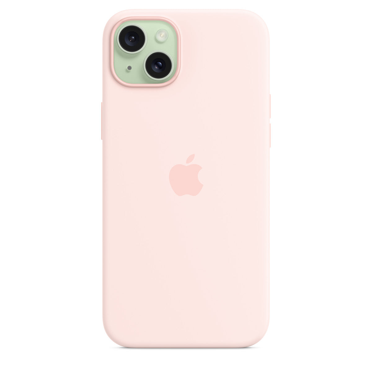 Tapa protectora para teléfono móvil - compatibilidad con MagSafe - silicona - rosa claro - para iPhone 15 Plus