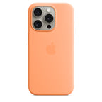 Apple iPhone 15 Pro Silicone Case with MagSafe - Orange Sorbet (^IPHONE 15 PRO SI CASE ORANGE SORBET)