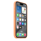 Apple iPhone 15 Pro Silicone Case with MagSafe - Orange Sorbet (^IPHONE 15 PRO SI CASE ORANGE SORBET)