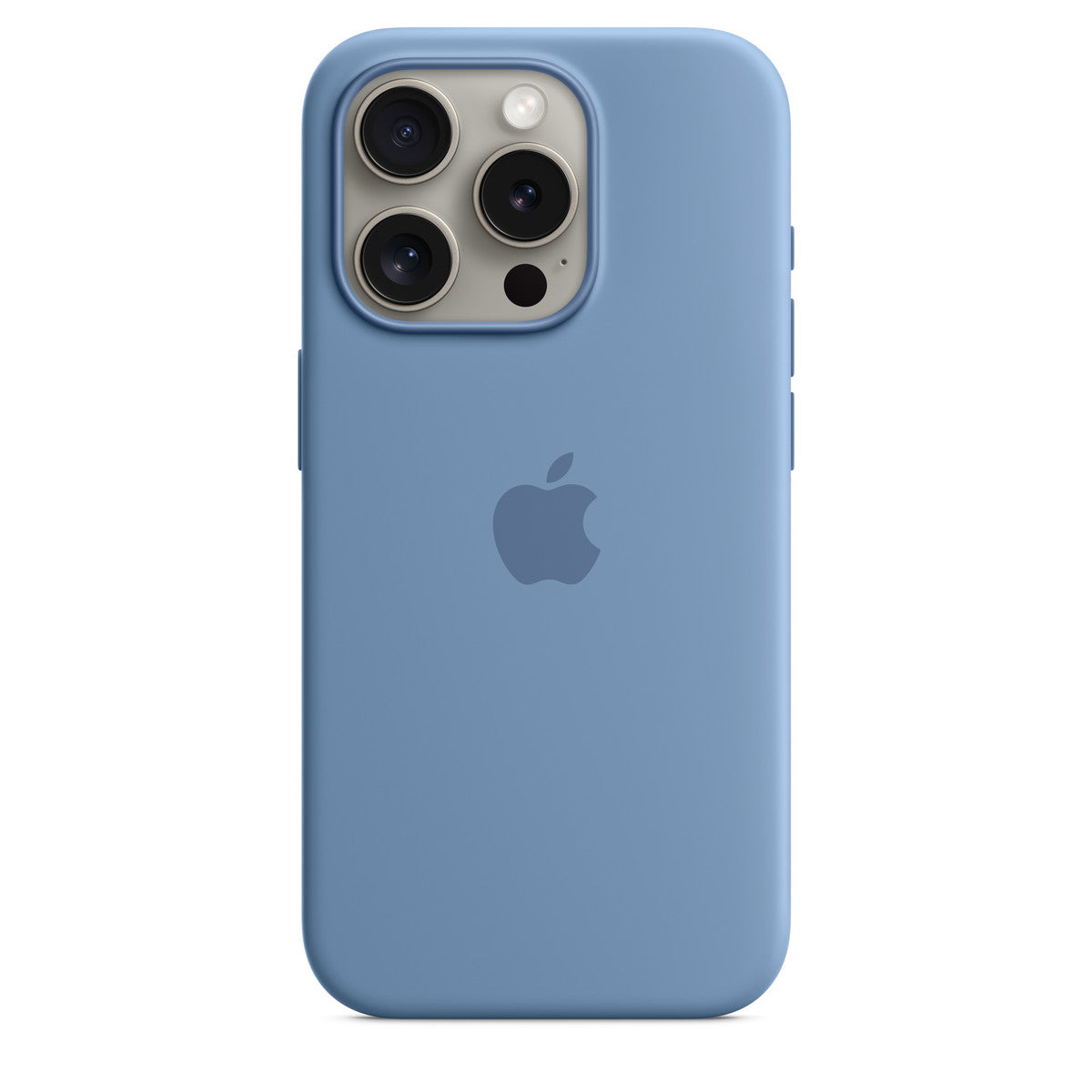 Apple iPhone 15 Pro Silicone Case with MagSafe - Winter Blue (^IPHONE 15 PRO SI CASE WINTER BLUE)