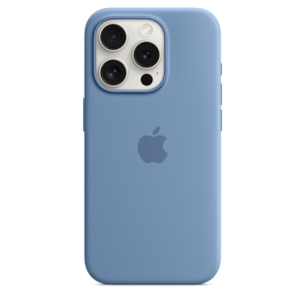 Apple iPhone 15 Pro Silicone Case with MagSafe - Winter Blue (^IPHONE 15 PRO SI CASE WINTER BLUE)