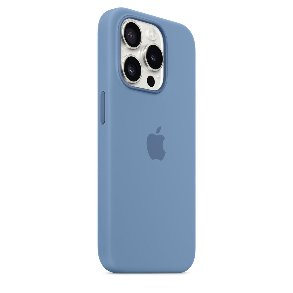 Apple iPhone 15 Pro Silicone Case with MagSafe - Winter Blue (^IPHONE 15 PRO SI CASE WINTER BLUE)