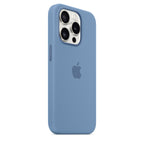 Apple iPhone 15 Pro Silicone Case with MagSafe - Winter Blue (^IPHONE 15 PRO SI CASE WINTER BLUE)
