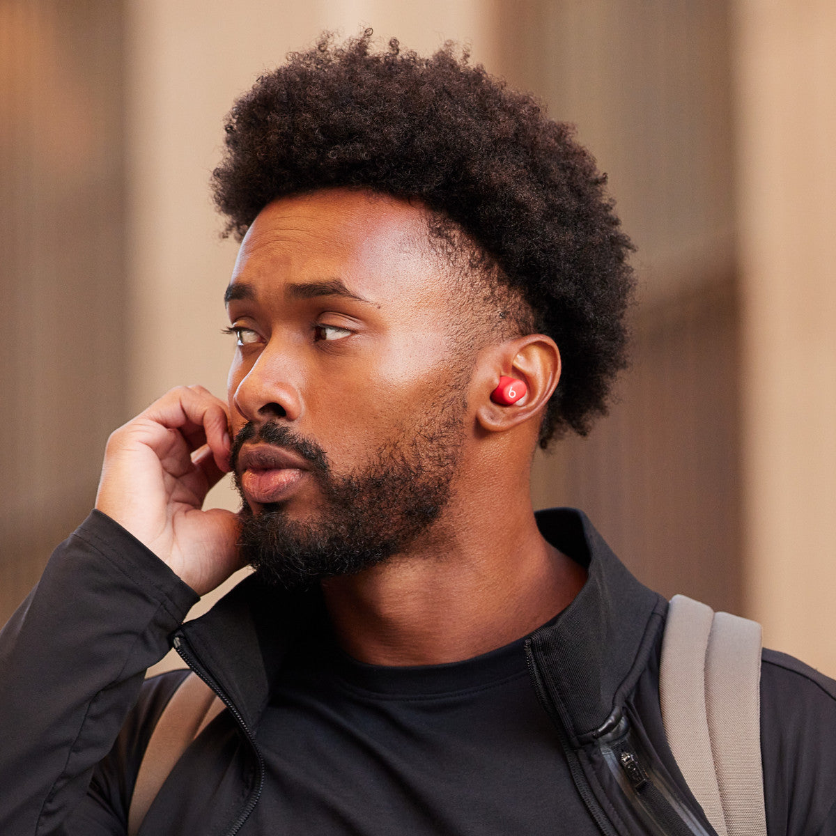 Apple Beats Solo Buds - True Wireless Earbuds - Transparent Red (Beats Solo Buds - True wireless earphones with mic - in-ear - Bluetooth - transparent red)