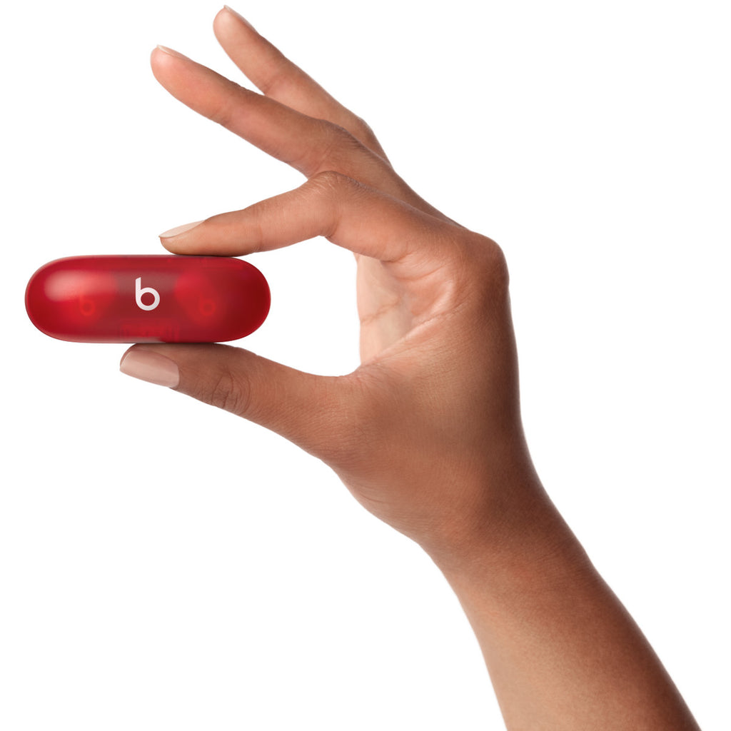 Apple Beats Solo Buds - True Wireless Earbuds - Transparent Red (Beats Solo Buds - True wireless earphones with mic - in-ear - Bluetooth - transparent red)