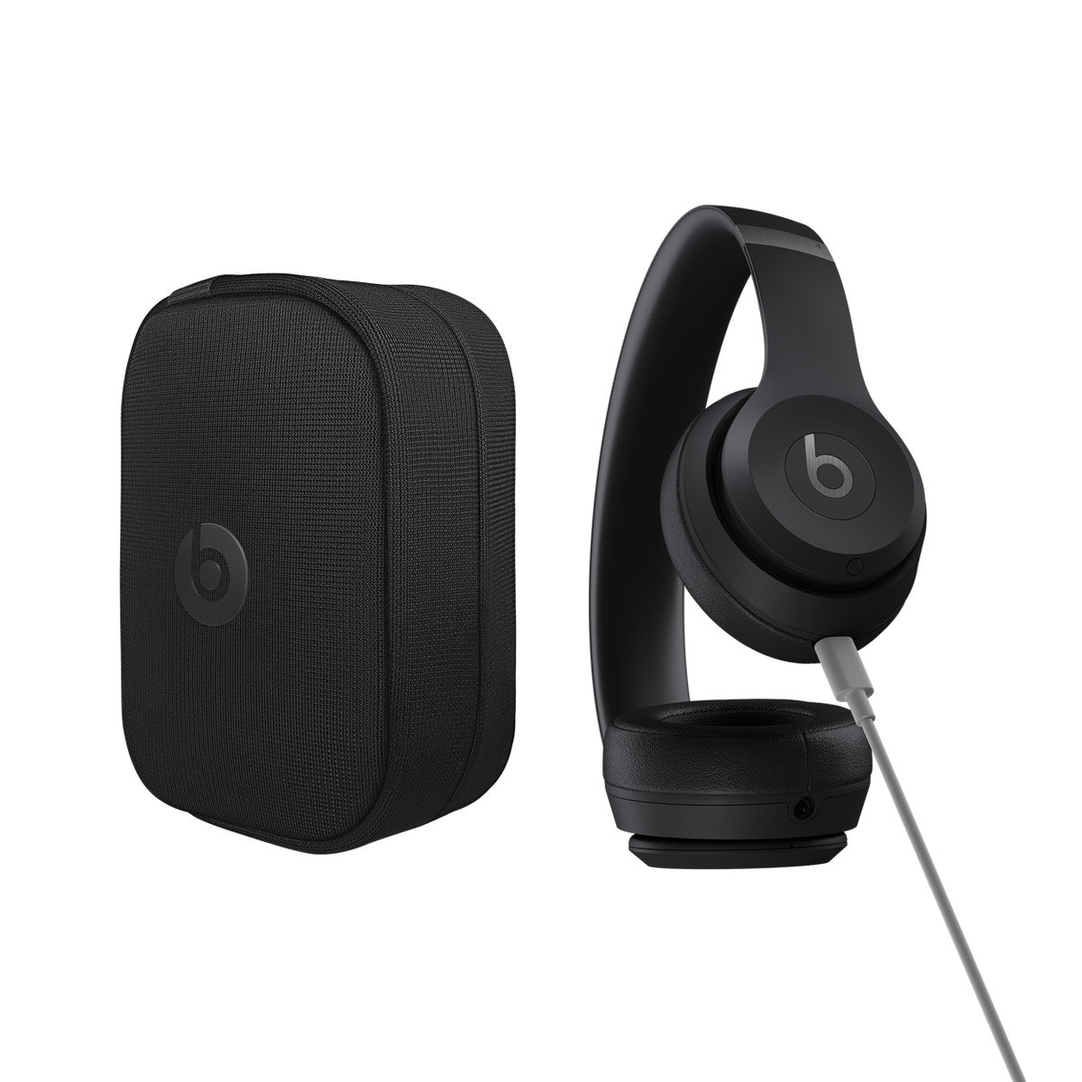 Auriculares con diadema con micro - en oreja - Bluetooth - inalámbrico - conector de 3,5 mm, USB-C - aislamiento de ruido - negro mate
