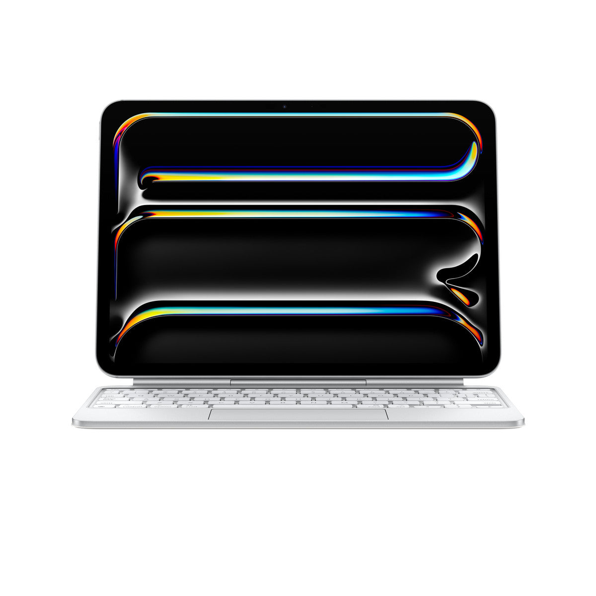 Caja de teclado y folio - con panel táctil - retroiluminación - Apple Smart connector - QWERTY - Inglés internacional - blanco