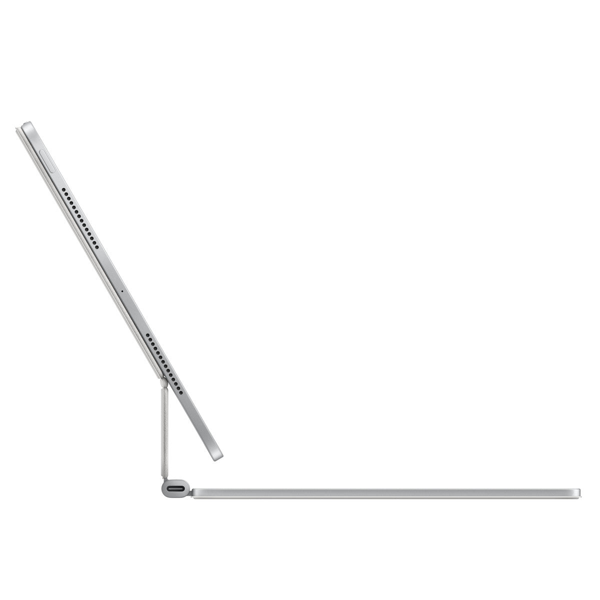 Caja de teclado y folio - con panel táctil - retroiluminación - Apple Smart connector - QWERTY - Inglés internacional - blanco