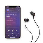 Auriculares internos con micro - en oreja - Bluetooth - inalámbrico - ritmos negros