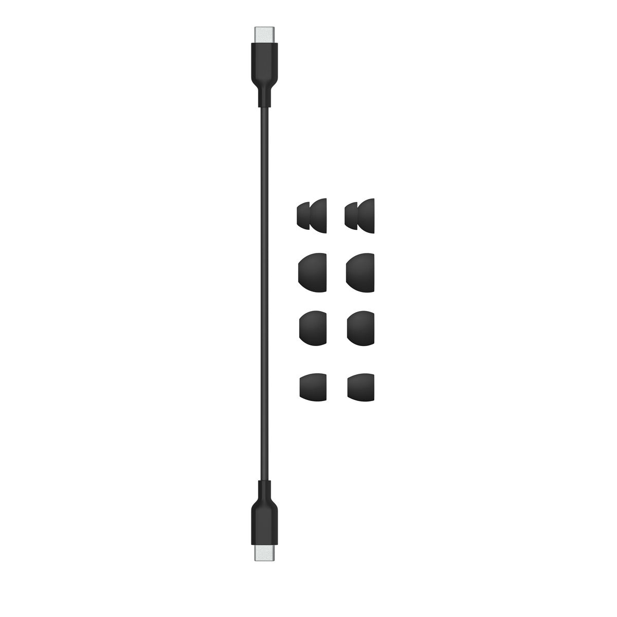 Auriculares internos con micro - en oreja - Bluetooth - inalámbrico - ritmos negros