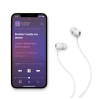 Auriculares internos con micro - en oreja - Bluetooth - inalámbrico - gris humo