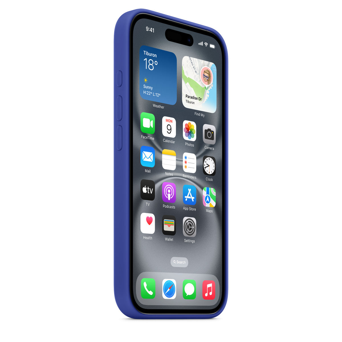 Apple iPhone 16 Silicone Case with MagSafe - Ultramarine (IPHONE16 SILICONE CASE WITH - MAGSAFE ULTRAMARINE)