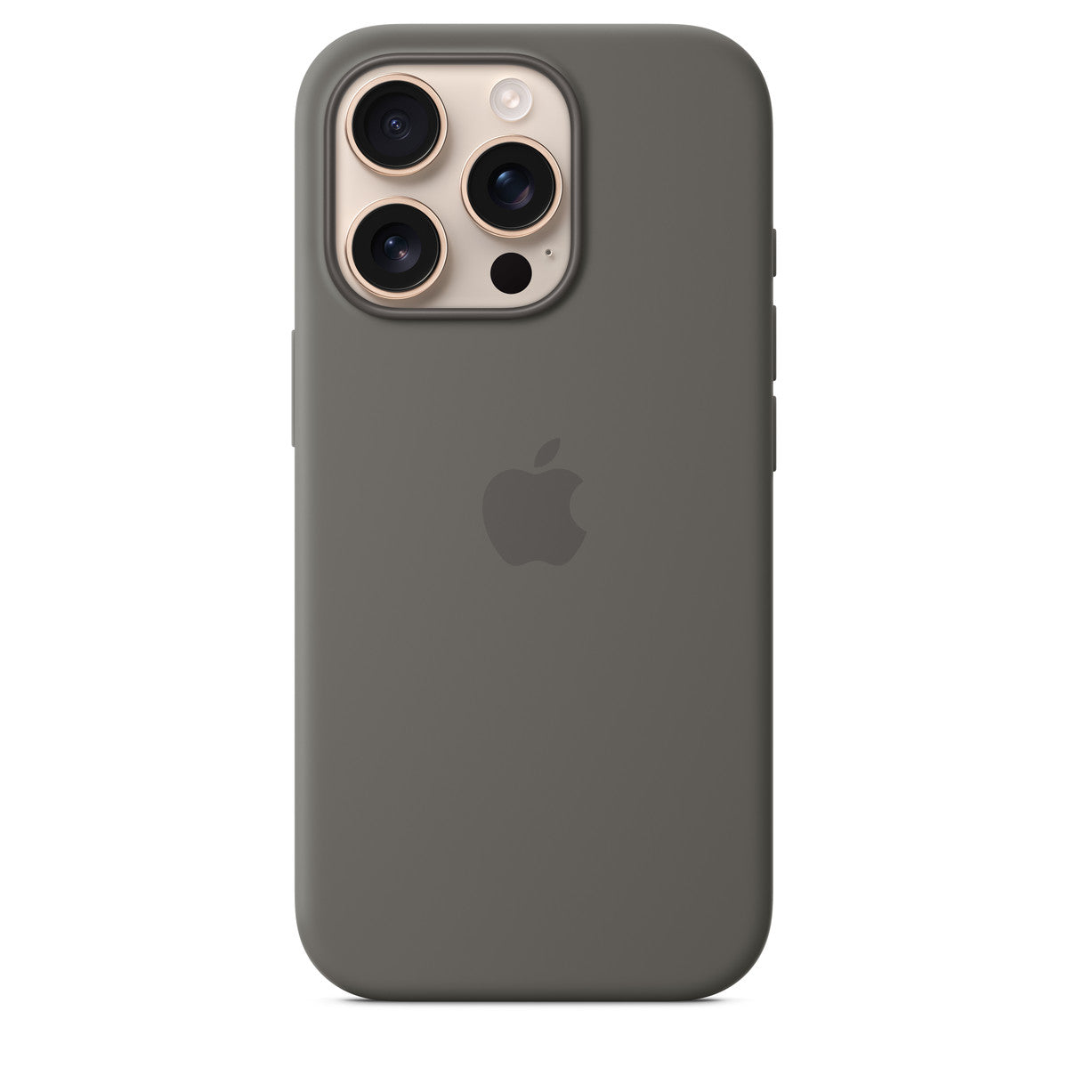 Tapa protectora para teléfono móvil - compatibilidad con MagSafe - silicona - stone grey - para iPhone 16 Pro