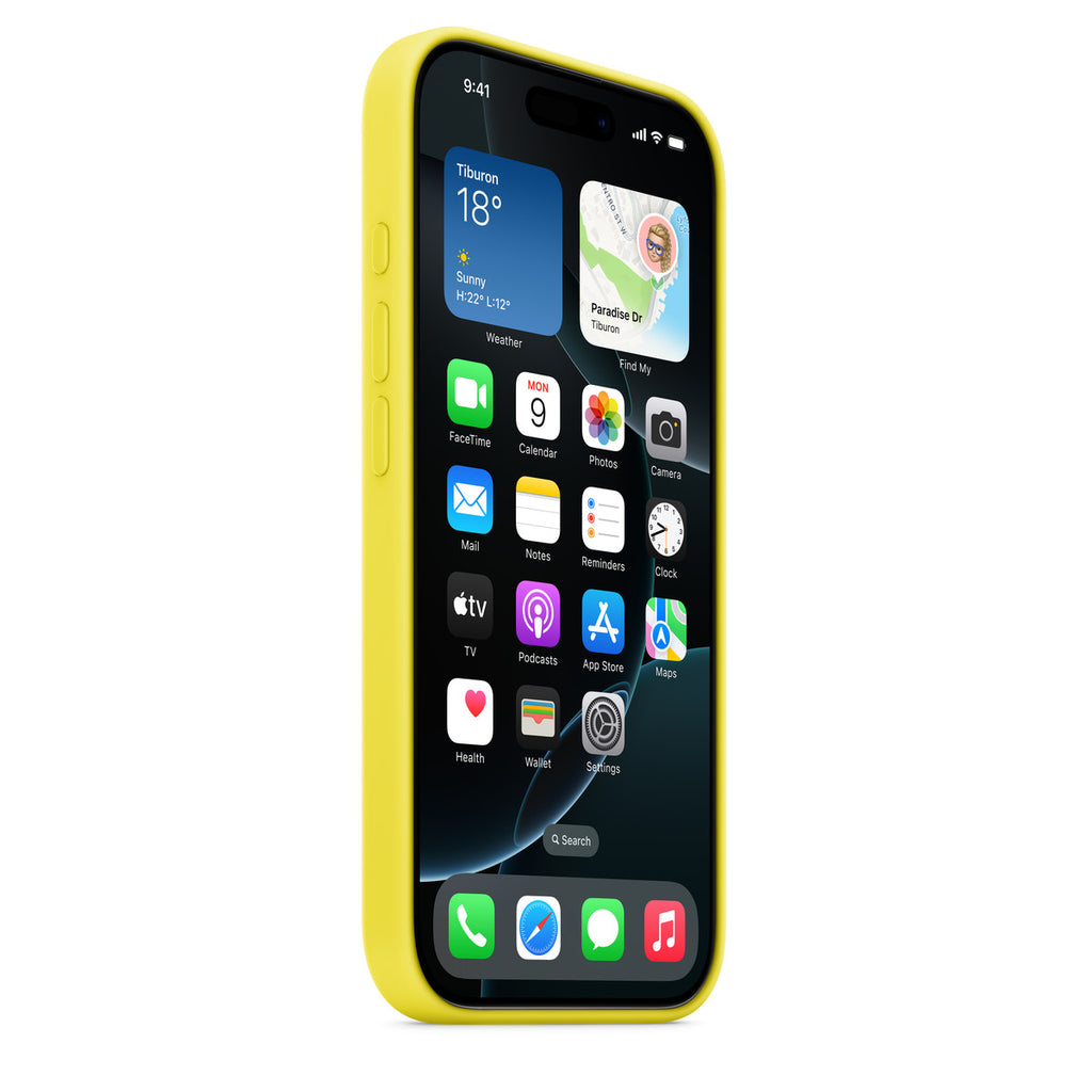 Tapa protectora para teléfono móvil - compatibilidad con MagSafe - silicona - carambola - para iPhone 16 Pro