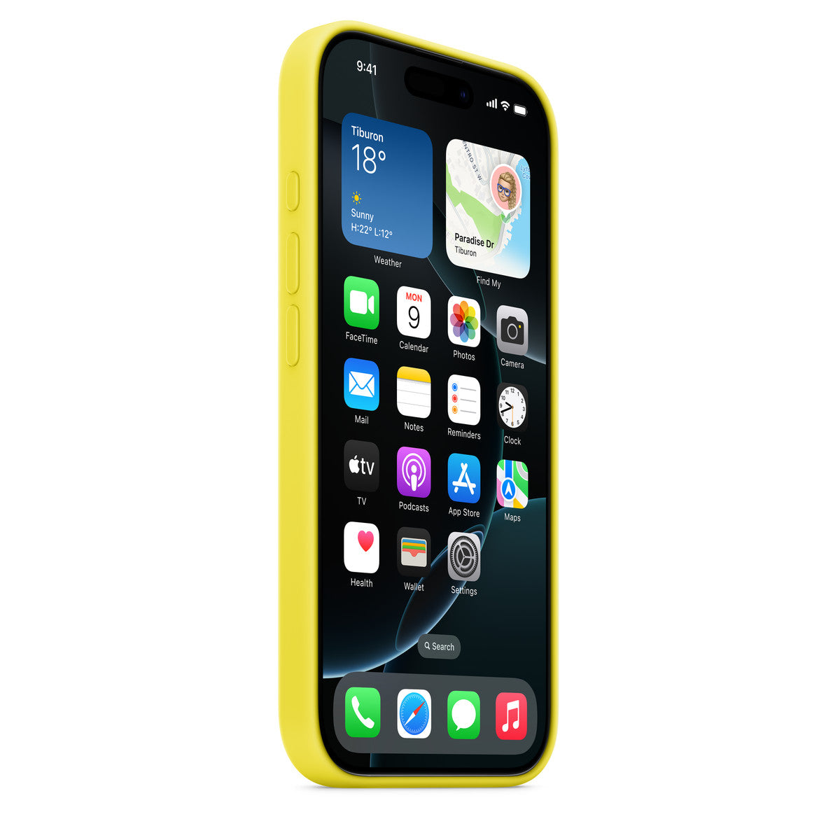 Tapa protectora para teléfono móvil - compatibilidad con MagSafe - silicona - carambola - para iPhone 16 Pro