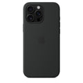 Tapa protectora para teléfono móvil - compatibilidad con MagSafe - silicona - negro - para iPhone 16 Pro Max