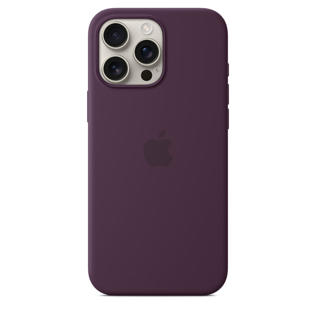 Tapa protectora para teléfono móvil - compatibilidad con MagSafe - silicona - ciruela - para iPhone 16 Pro Max