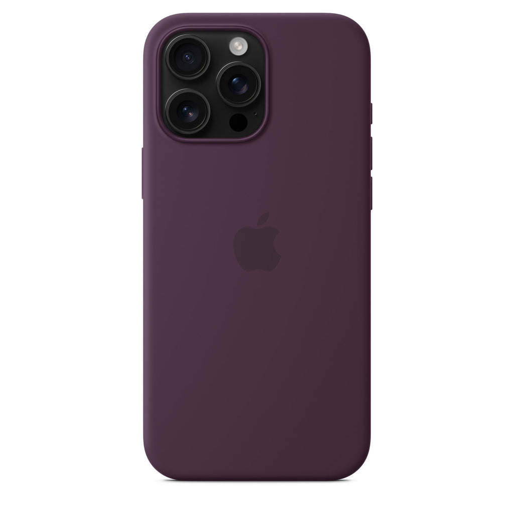 Tapa protectora para teléfono móvil - compatibilidad con MagSafe - silicona - ciruela - para iPhone 16 Pro Max
