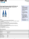 EATON TRIPP LITE Cable Ethernet Cat6 Gigabit moldeado sin enganches