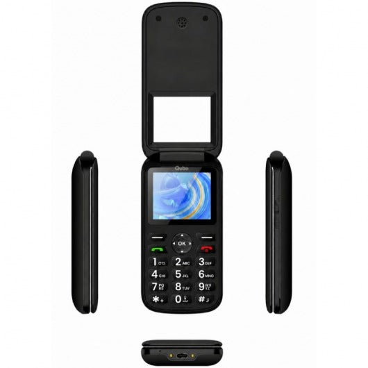 Teléfono Móvil Qubo P-190BKC 4G para Personas Mayores/ Negro (5)