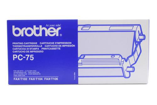 Brother PC-75 suministro para fax Cinta + cartucho de fax 144 páginas Negro 1 pieza(s)