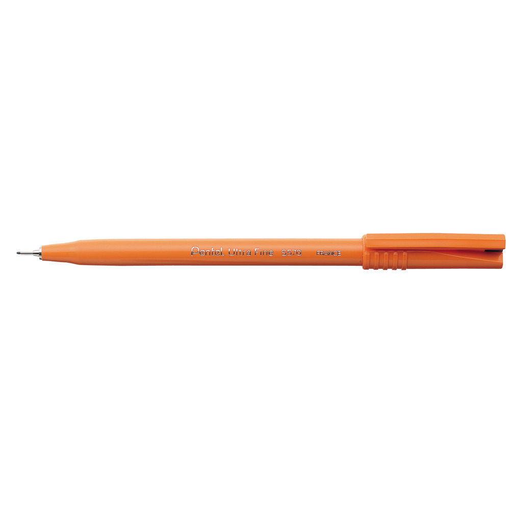 Pentel Ultra Fine Paquete 12 Rotulador punta fina Rojo 0.6mm (2)