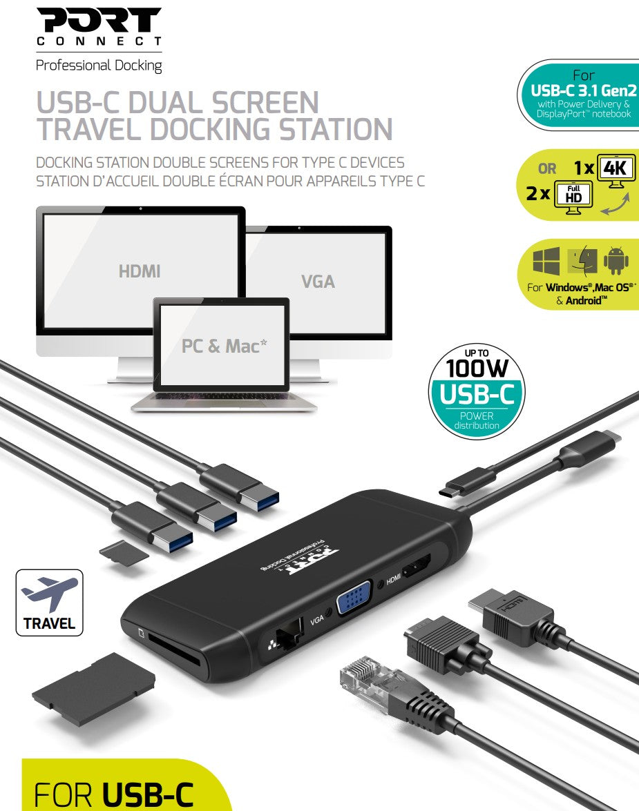 Port Designs Connect DOCKING TIPO C VIAJE 1 X 4K (4)