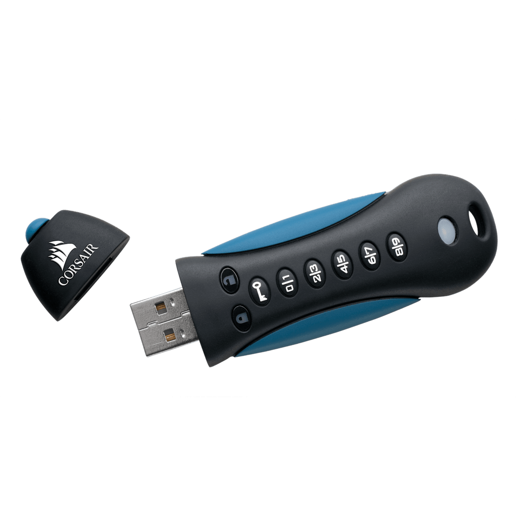 Corsair Padlock unidad flash USB 256 GB USB Tipo A 3.2 Gen 1 Negro, Azul